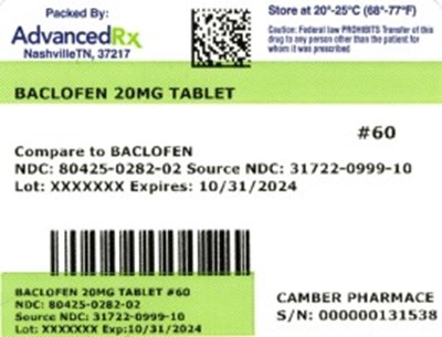 label 2 - Baclofen 80425 0282 02